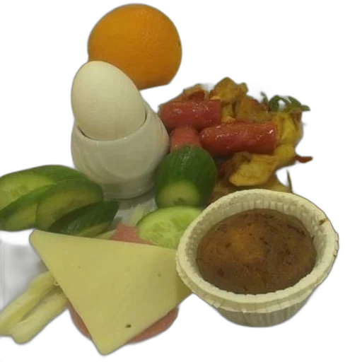 food, crown, 3d render, breakfast transparent PNG cut-out