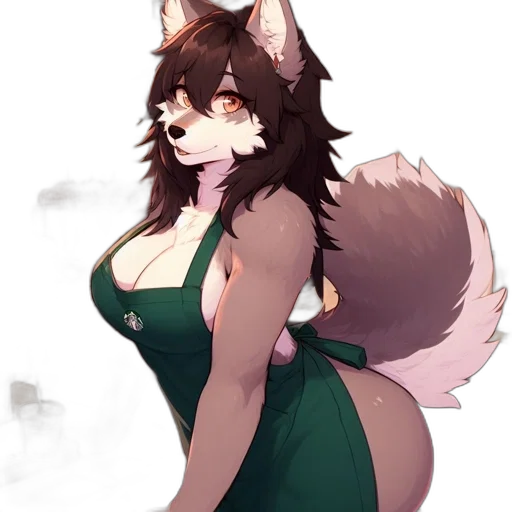 dress, staff, animal, creature transparent PNG cut-out