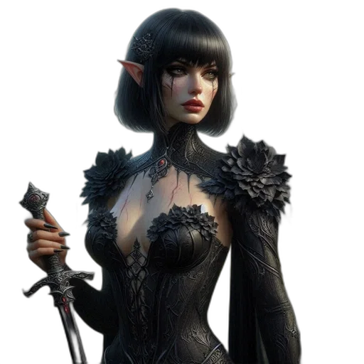 staff, dress, fantasy art, concept art transparent PNG cut-out