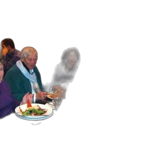food, jacket, face, staff transparent PNG cut-out