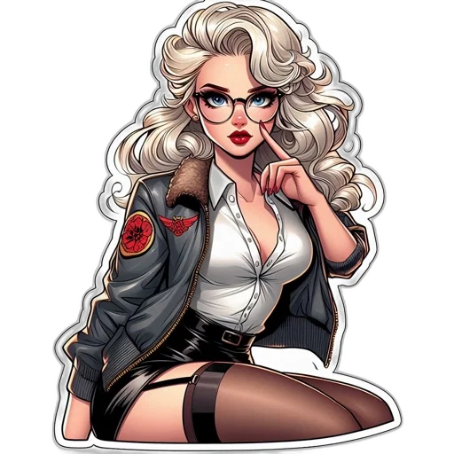 jacket, staff, comic book art, cartoon transparent PNG cut-out