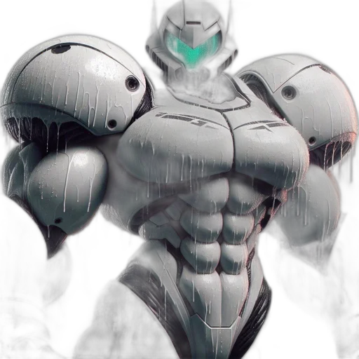 robot, weapon, concept art, 3d render transparent PNG cut-out