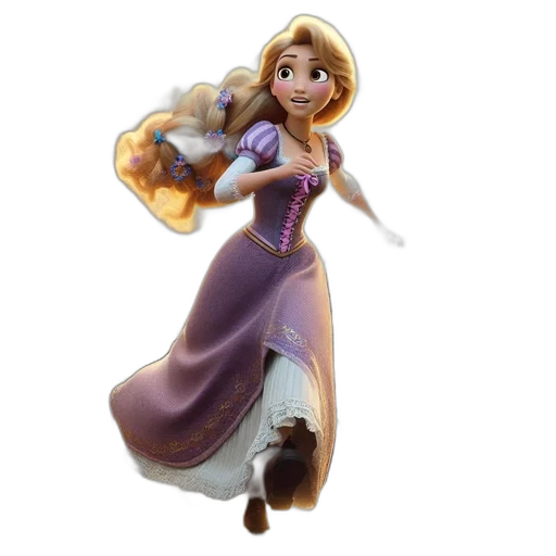 dress, staff, 3d render, concept art transparent PNG cut-out