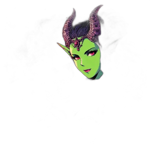 mask, dragon, face, staff transparent PNG cut-out