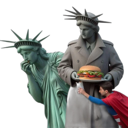 food, hat, 3d render, concept art transparent PNG cut-out