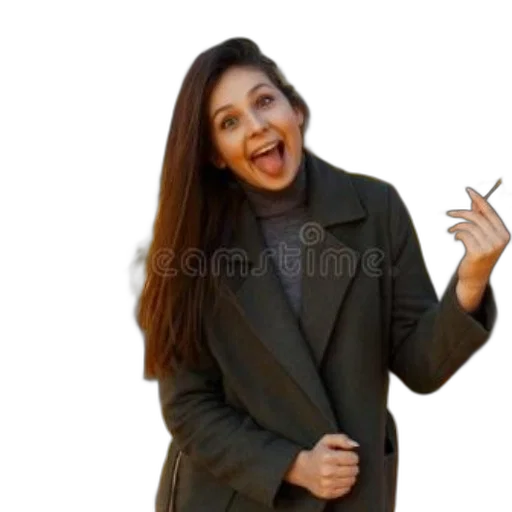 jacket, staff, umbrella, face transparent PNG cut-out