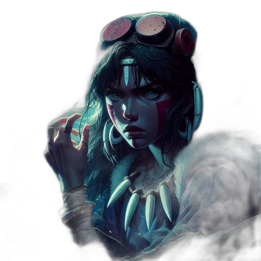 face, mask, concept art, fantasy art transparent PNG cut-out