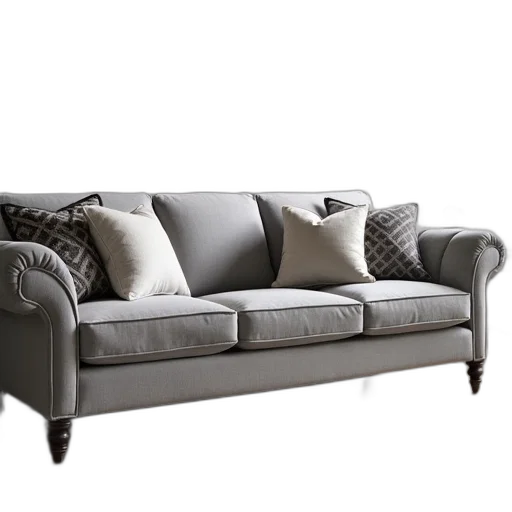 furniture, 3d render, photorealistic, monochrome transparent PNG cut-out