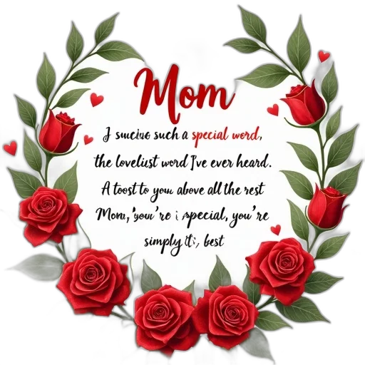 heartwarming, poem, dedicated, mother transparent PNG cut-out