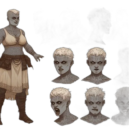 concept art, fantasy art, comic book art, pixel art transparent PNG cut-out