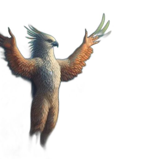 creature, animal, dragon, staff transparent PNG cut-out