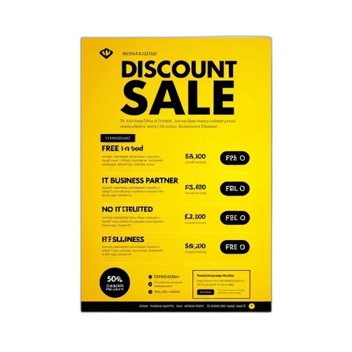 flyer, yellow, background, featuring transparent PNG cut-out