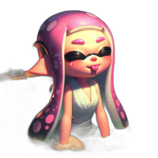 weapon, staff, creature, dress transparent PNG cut-out