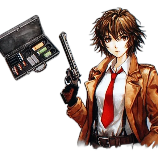 weapon, staff, jacket, concept art transparent PNG cut-out