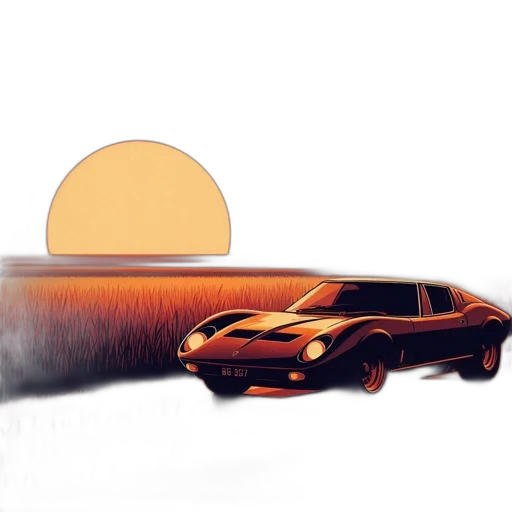 car, concept art, photorealistic, 3d render transparent PNG cut-out