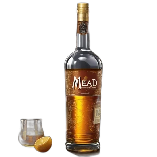 bottle, 3d render, rustic, setting transparent PNG cut-out