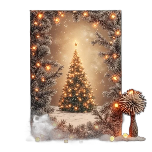 tree, photorealistic, snow, forest transparent PNG cut-out