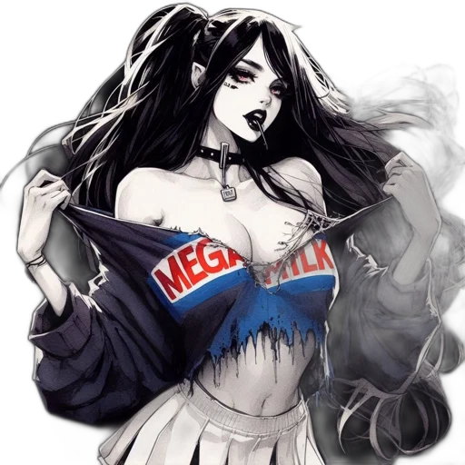 dress, jacket, comic book art, fantasy art transparent PNG cut-out