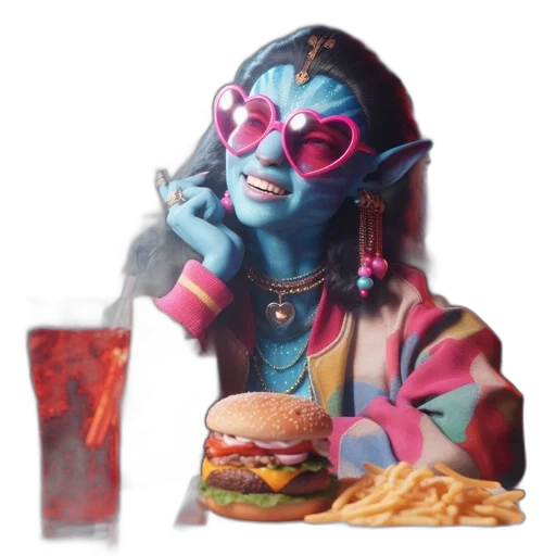 food, creature, face, robot transparent PNG cut-out