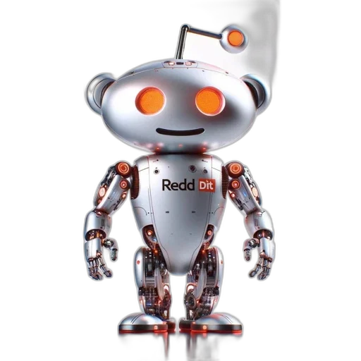 robot, staff, creature, 3d render transparent PNG cut-out
