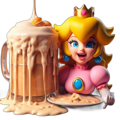food, crown, concept art, pixel art transparent PNG cut-out
