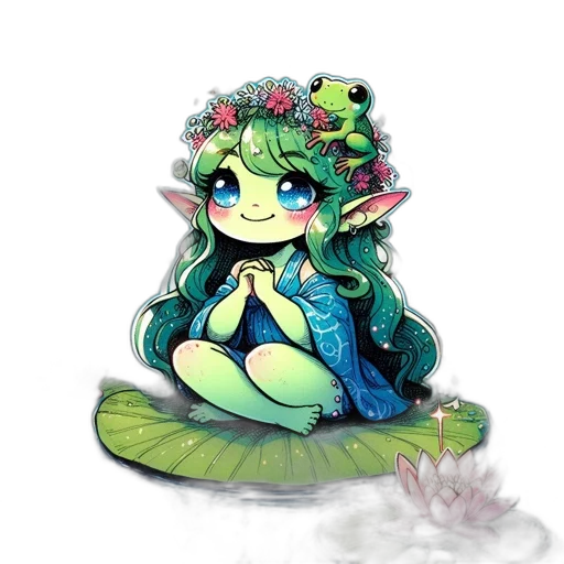 creature, flower, dragon, pixel art transparent PNG cut-out