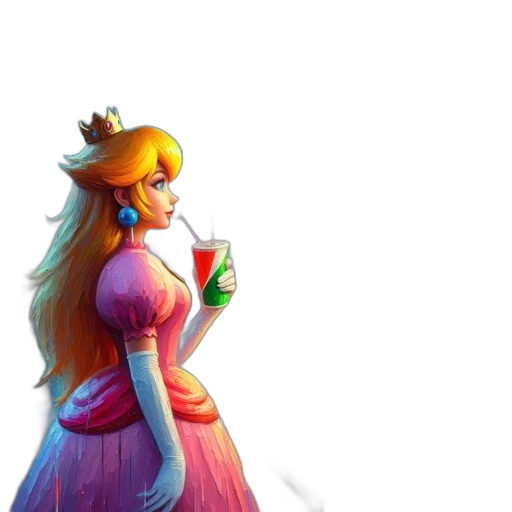 dress, crown, concept art, pixel art transparent PNG cut-out
