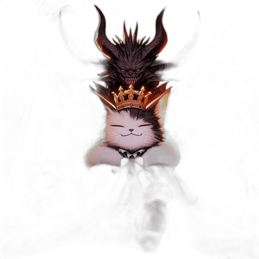 crown, animal, creature, dragon transparent PNG cut-out