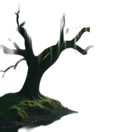 tree, creature, 3d render, concept art transparent PNG cut-out