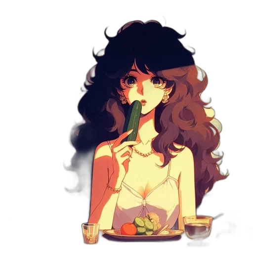 food, watercolor, pixel art, anime transparent PNG cut-out