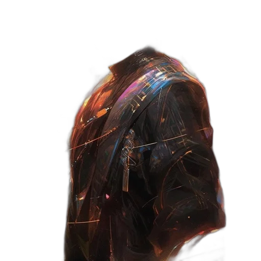 jacket, mask, hair, dress transparent PNG cut-out
