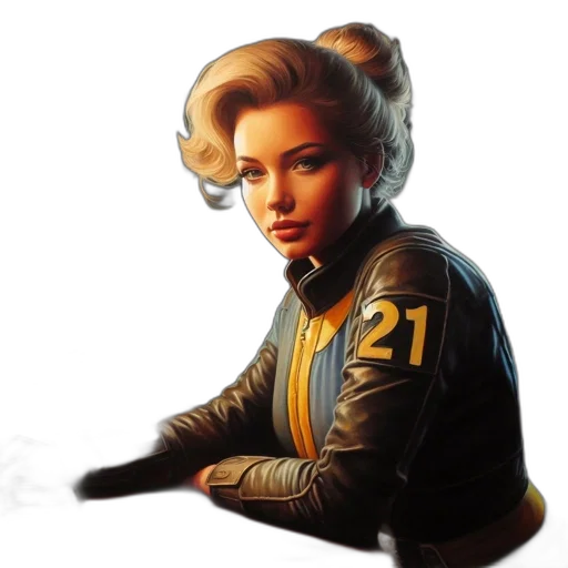 jacket, staff, concept art, comic book art transparent PNG cut-out