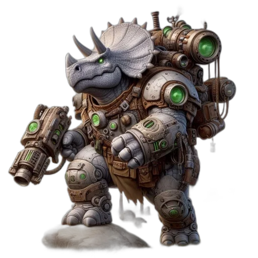dragon, weapon, robot, staff transparent PNG cut-out