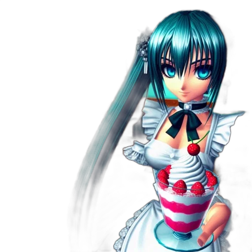 dress, robot, staff, 3d render transparent PNG cut-out