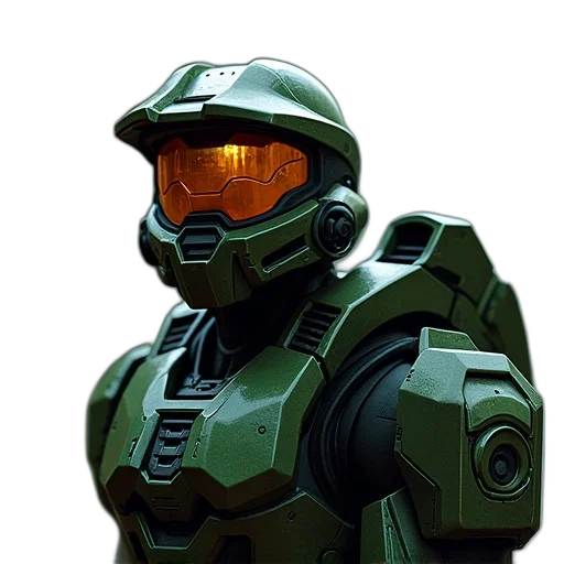 robot, face, weapon, concept art transparent PNG cut-out