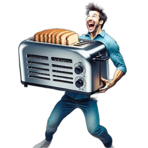 food, robot, creature, jacket transparent PNG cut-out