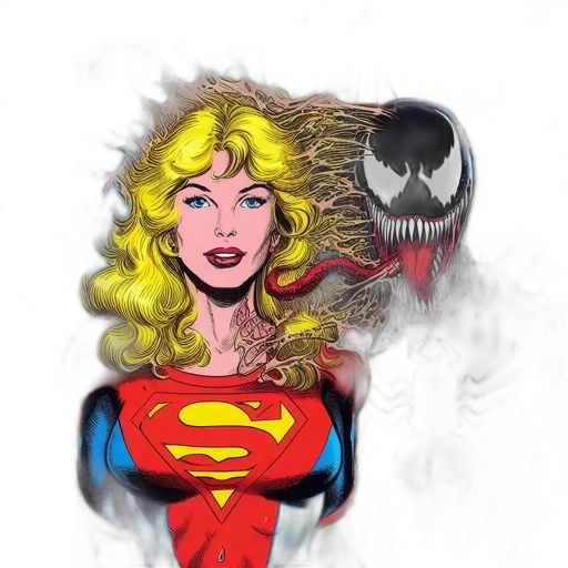 comic book art, concept art, cartoon, fantasy art transparent PNG cut-out
