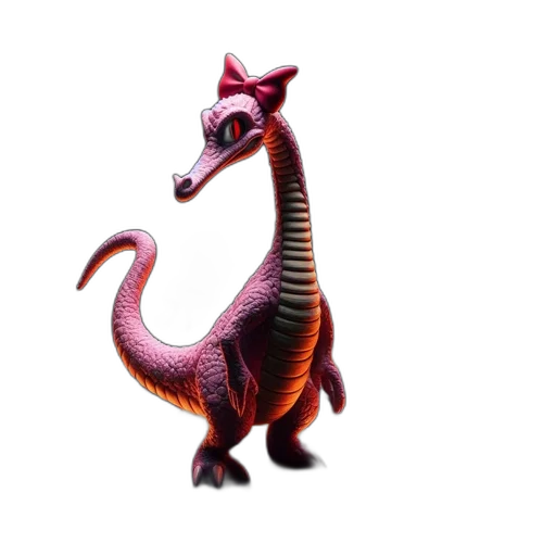 dragon, animal, creature, staff transparent PNG cut-out
