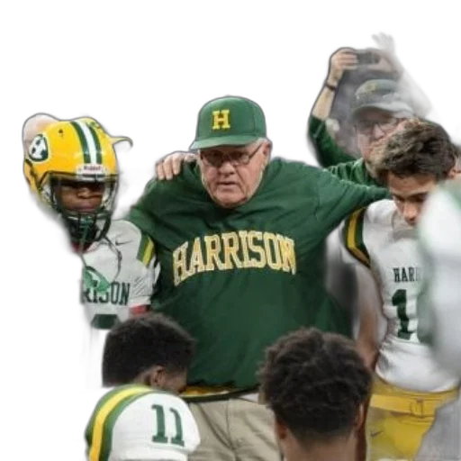 football, coach, green, shirt transparent PNG cut-out
