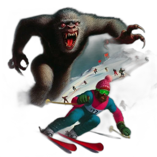 creature, concept art, comic book art, fantasy art transparent PNG cut-out