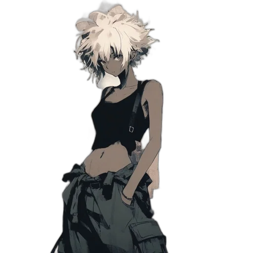 dress, jacket, mask, staff transparent PNG cut-out