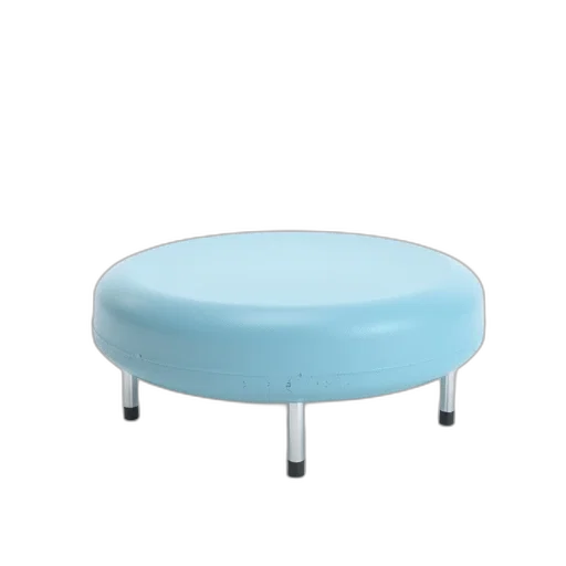 furniture, hat, 3d render, blue transparent PNG cut-out