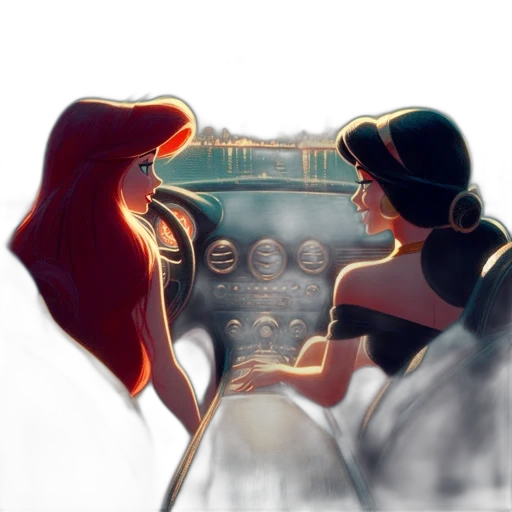 car, hat, mask, dress transparent PNG cut-out