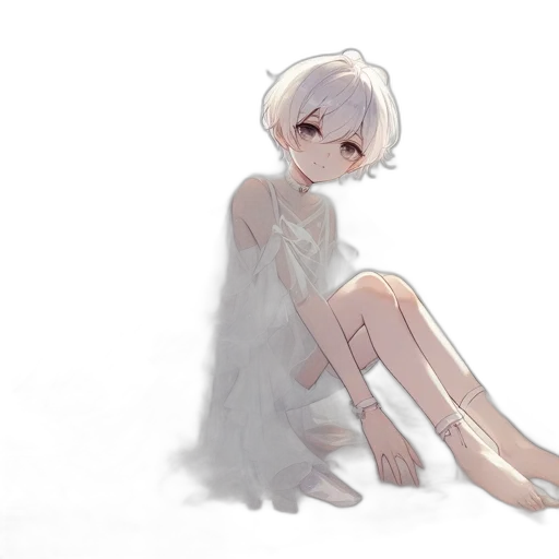 dress, robot, creature, face transparent PNG cut-out