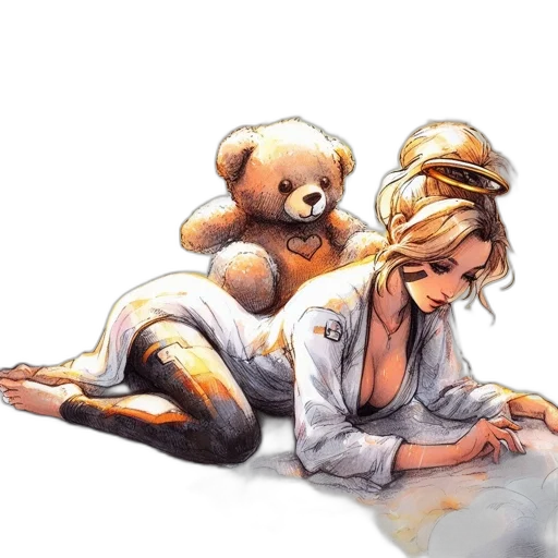 concept art, watercolor, comic book art, oil painting transparent PNG cut-out