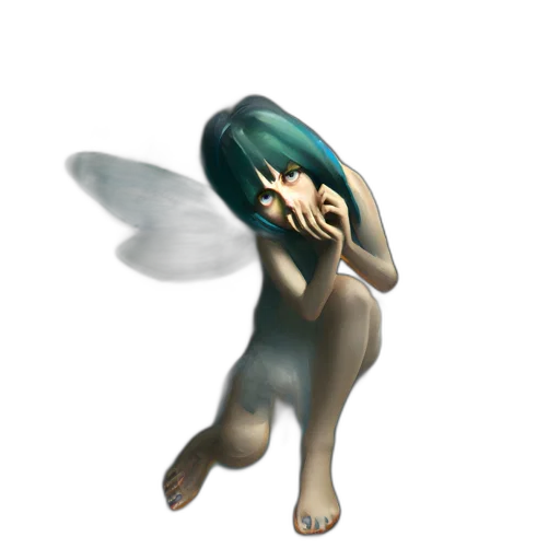 creature, staff, animal, 3d render transparent PNG cut-out