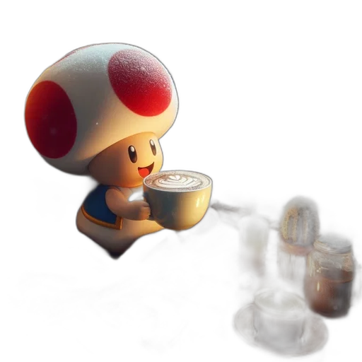 robot, hat, food, staff transparent PNG cut-out