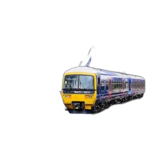 photorealistic, modern, passenger, train transparent PNG cut-out