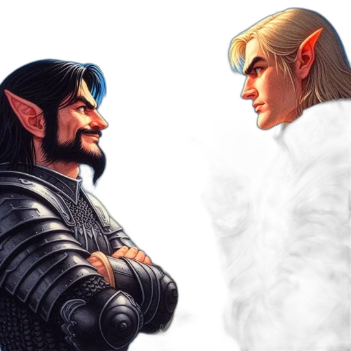fantasy art, concept art, pixel art, comic book art transparent PNG cut-out