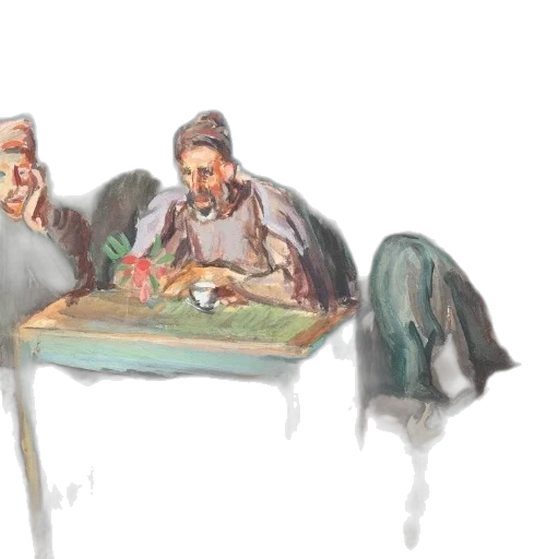 face, furniture, concept art, oil painting transparent PNG cut-out